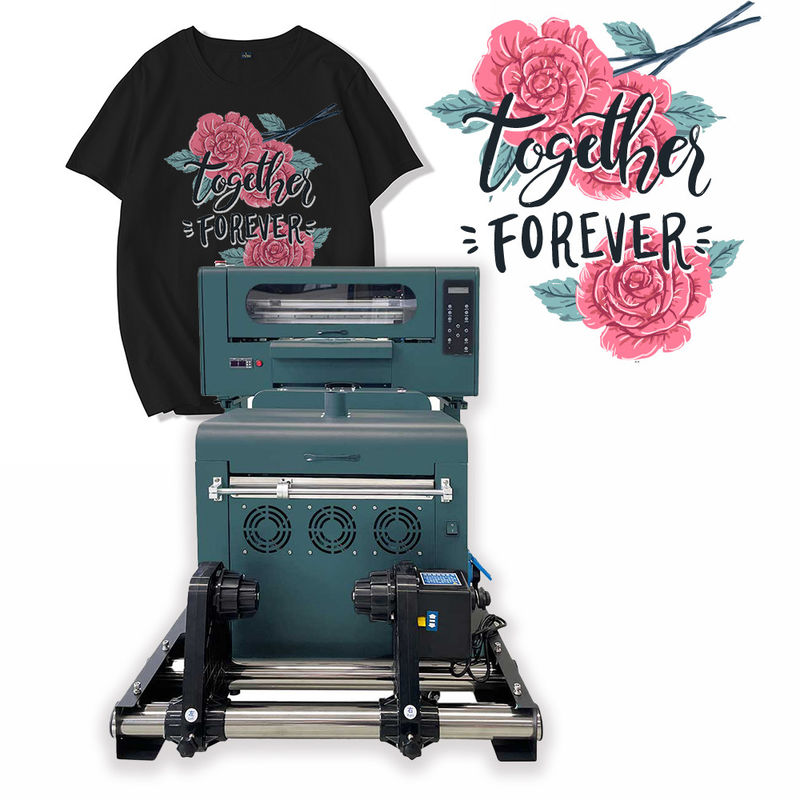 Печатная машина для распечатывания футболки DTF Inkjet Xp600 30cm Dtf Heat Transfer Machine с двумя головами