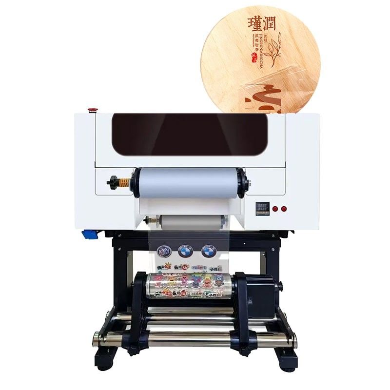 А3 УФ ДТФ стикер принтер для логотипа кружки ручка оберток EPSON F1080 головы УФ ДТФ печатная машина