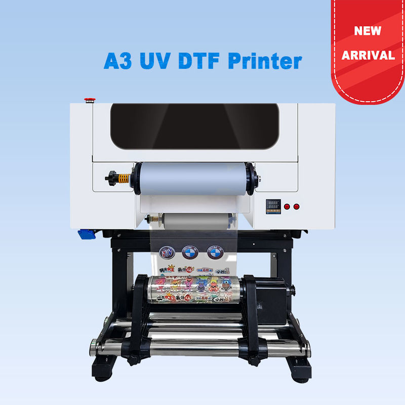 A3 UV DTF принтер Logo Printing 30CM Roll to Roll UV DTF принтер с ламинированием для наклейки