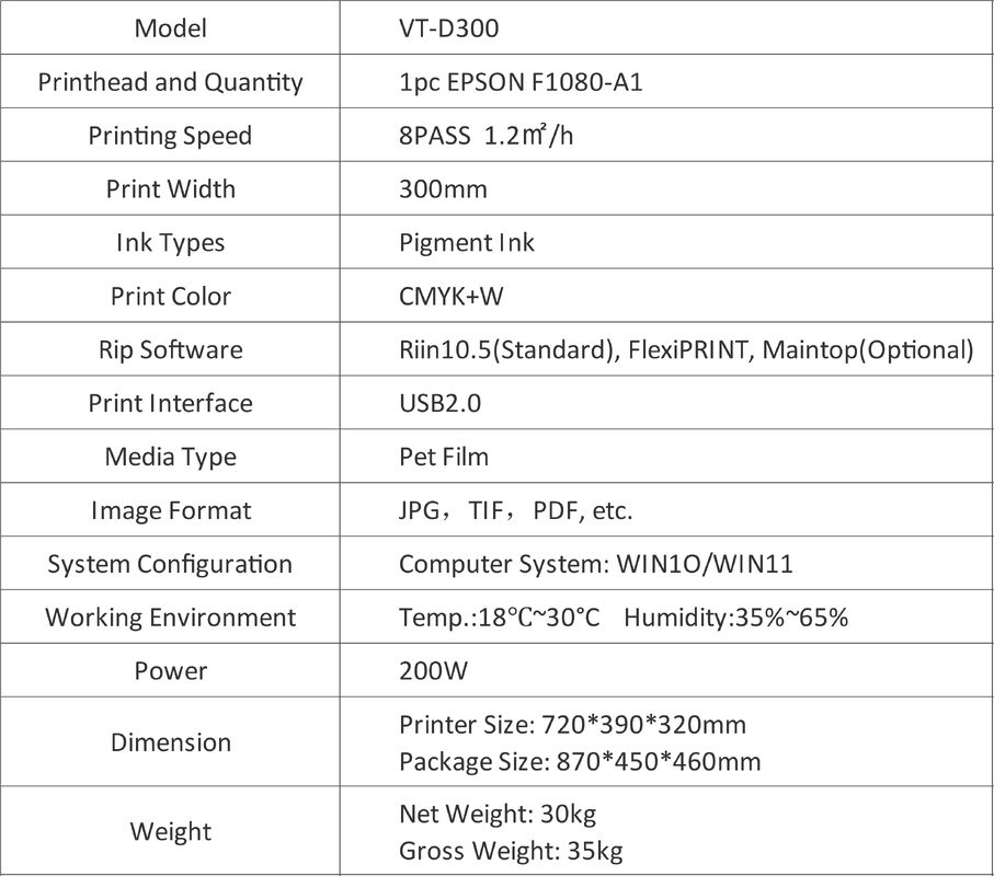 30 см A3 DTF принтер Настольный XP600 Печатающая головка DTF принтер для печати на футболках из ПЭТ-пленки