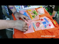 Весь процесс печати и прессования футболки на 30 см DTF принтере